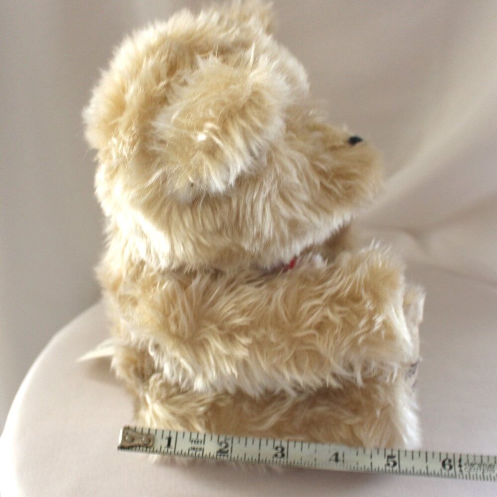 Vintage Hershey's 2002 7.5" Plush Beige Teddy Bear with Red Bow Tie - Picture 5 of 5